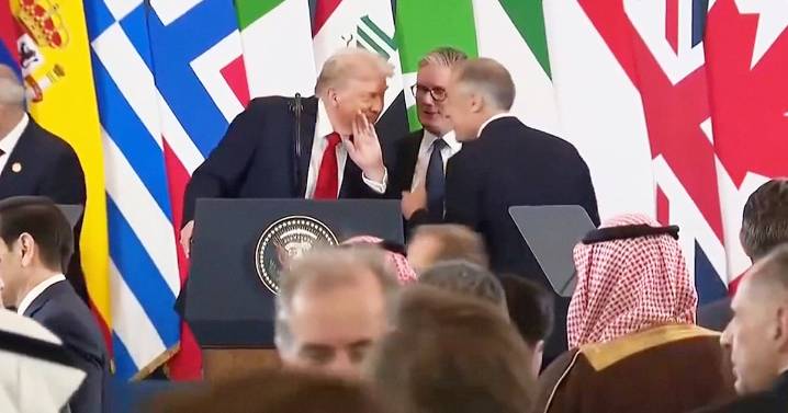 Hot Mic Catches PM Correcting Trump's Senior Moment