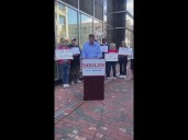 Derek Dooley Holds Press Conference in Front of Ossoff Atlanta Office