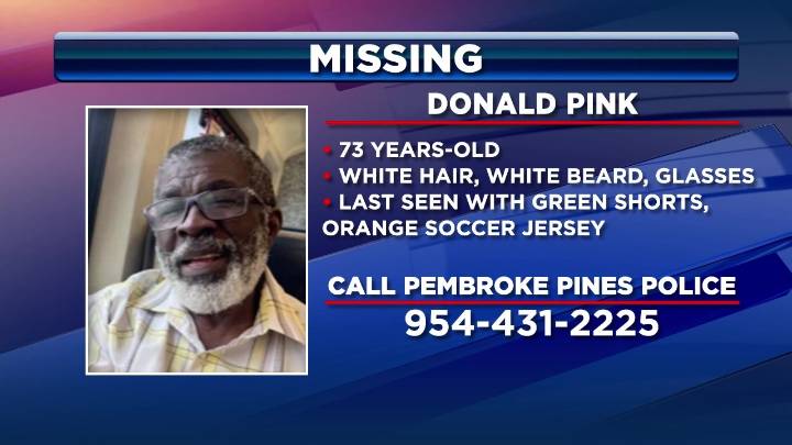 Pembroke Pines Police searching for missing 73