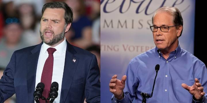 Indiana Gov. Mike Braun meets with VP JD Vance to discuss redistricting