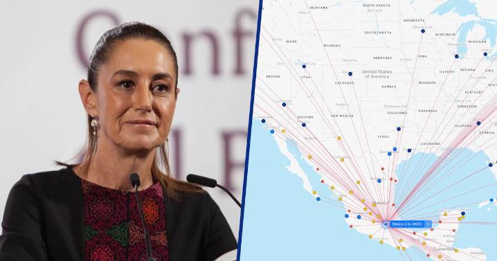 ‘No vaya a ser que haya intereses políticos’: Sheinbaum reprueba cancelación de rutas desde el AICM y AIFA