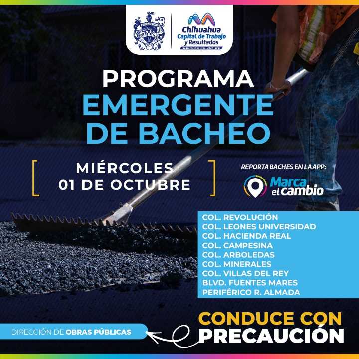 Atenderá Municipio con bacheo nueve zonas