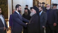 Syrian transitional president visits Greek Orthodox patriarch in Damascus