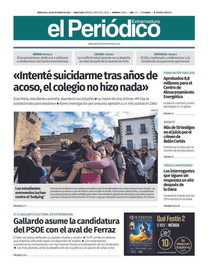 Consulta la portada correspondiente al día 29 de octubre de 2025