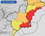 Aviso rojo por lluvias en Campo de Cartagena y Mazarrón: hasta 180 litros en 12 horas este viernes