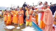 UP CM Yogi Adityanath Attends Grand Chhath Puja Event On Gomti Ghat In Lucknow