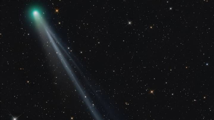 Solar wind tears a chunk from Comet Lemmon's tail in incredible new astrophotography images