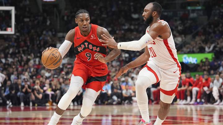 Raptors’ RJ Barrett caught on video destroying sign on way to locker room