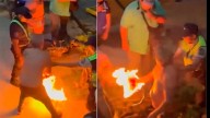 Salta: un hombre se prendió fuego la remera para evitar el secuestro de una moto