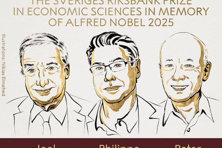 El Nobel de Economía reconoce a 3 investigadores por explicar el impulso económico de la innovación