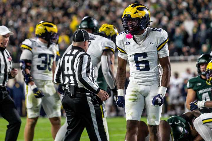 Michigan rides run game, defense past Michigan State for fourth straight rivalry win