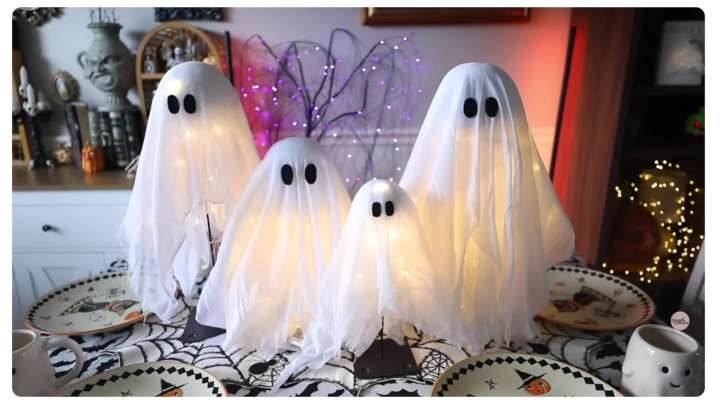 DIY A Budget-Friendly Pottery Barn Ghost Light Dupe With Dollar Tree Supplies