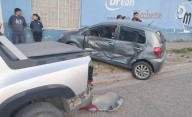 Conductora resultó golpeada tras triple choque en esquina
