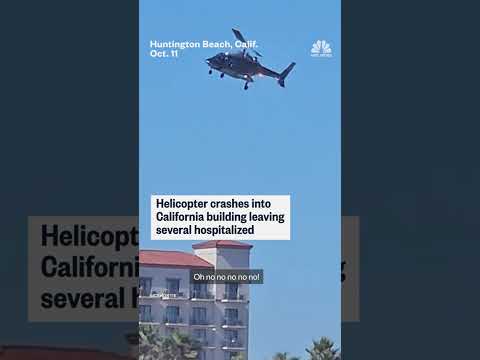 Helicopter crashes into California building leaving several hospitalized