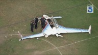 Small aircraft crash lands in Long Beach park