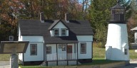 New-and-improved Prospect Harbor Lighthouse, cottage replica installed in Gouldsboro