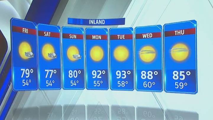 Drier, warmer conditions expected for rest of October