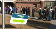 Long lines frustrate voters at municipal election polling stations across Alberta