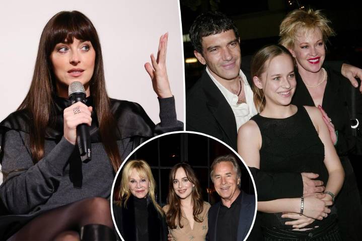 Dakota Johnson reveals 'scary' childhood in spotlight as Melanie Griffith and Don Johnson's daughter