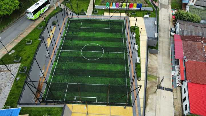 Monterralo en Aguazul ya cuenta con un nuevo parque recreativo y deportivo