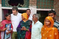 Cong, BJP trade barbs as Rahul meets UP lynching victim’s kin