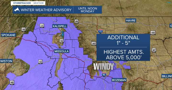 Weather Forecast: Another push of moisture & colder air into Monday morning