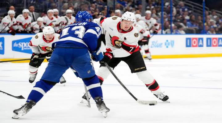 Lightning lose home opener to Senators, 5