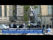Manhunt underway for 4 suspects after heist of 'priceless' jewelry at Louvre in Paris
