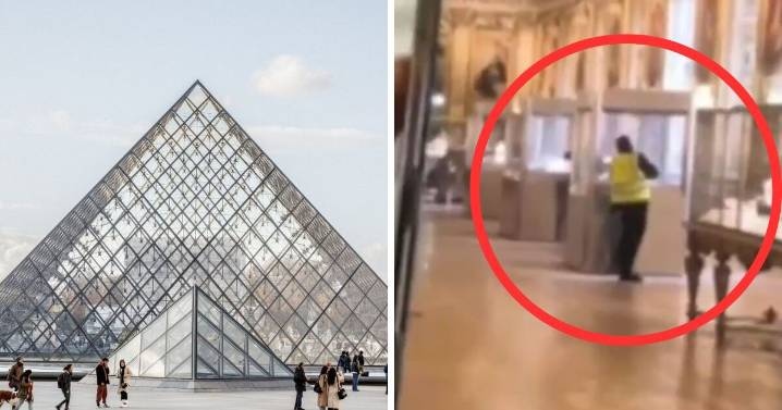 Revelan VIDEO del momento exacto en que rompen vitrinas de Museo del Louvre para robar joyas: el robo duró solo siete minutos