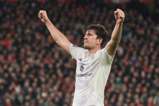 Manchester United beats Liverpool 2-1 with Maguire's late goal in big boost for Amorim