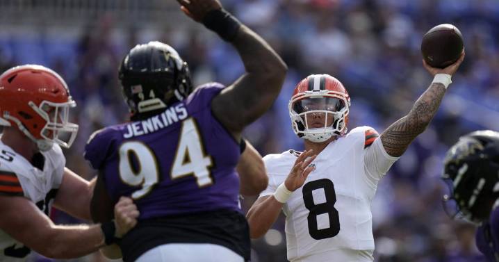 Rookie Dillon Gabriel named Browns starting QB after Joe Flacco is benched