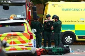 Four wounded, suspect shot in Manchester synagogue attack