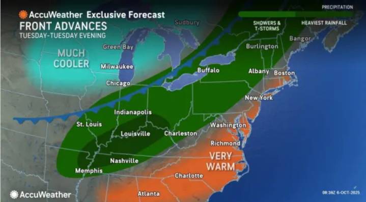 Rain, big temperature drop in N.J. forecast this week after mild start