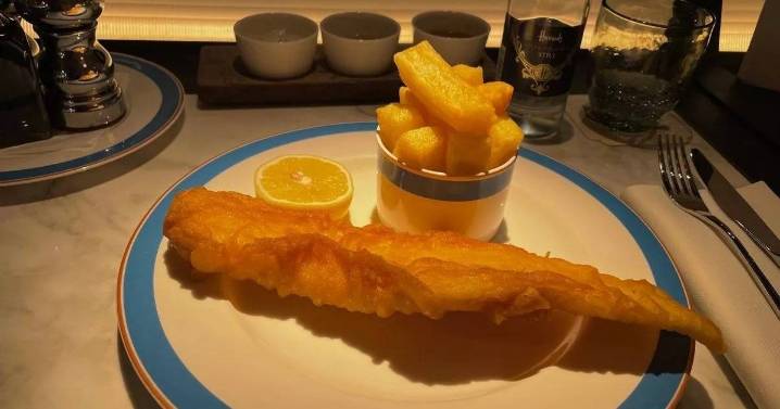 Man tries one of UK's most expensive fish and chips and is baffled by one thing