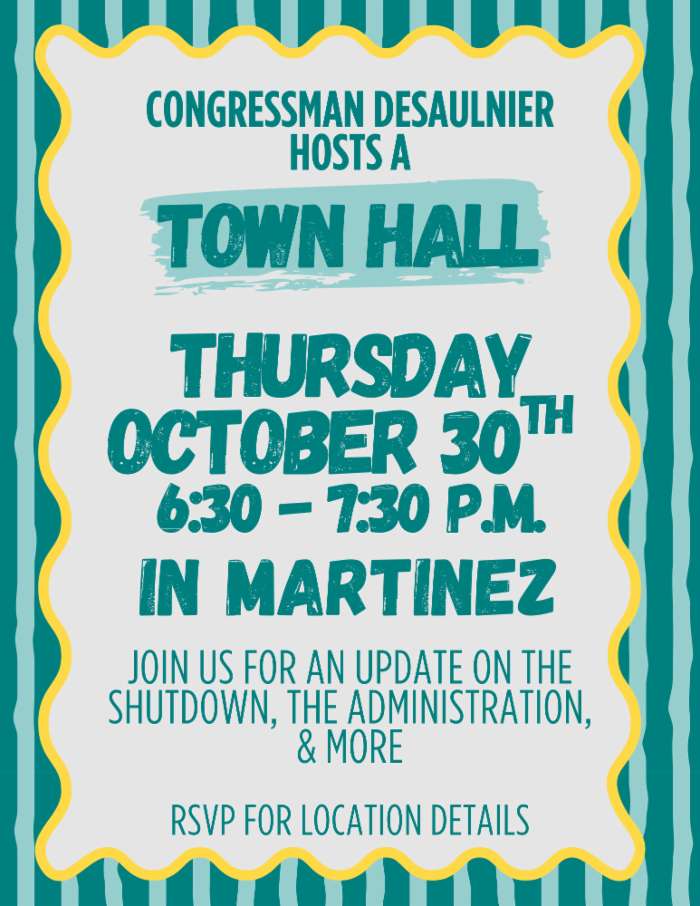 Congressman DeSaulnier To Hold Town Hall In Martinez