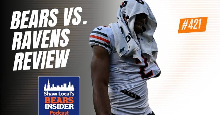 Bears Insider Podcast Episode 421: Reviewing the Bears’ Week 8 loss to the Ravens
