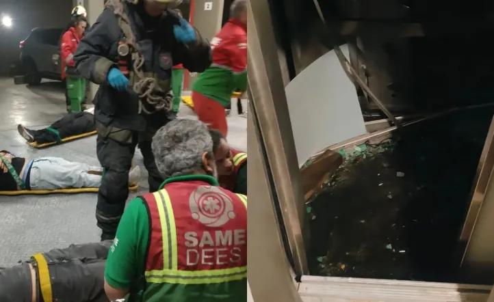 Terror en Palermo: se desplomó un ascensor desde un séptimo piso con nueve jóvenes adentro
