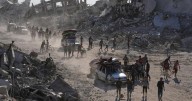Some Palestinians pack up and move north toward their homes in Gaza after ceasefire goes into effect