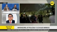 Defensoría del Pueblo reporta 11 civiles heridos durante manifestaciones en el Centro de Lima