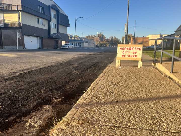 Parking lane repairs continue, now on Railway Avenue