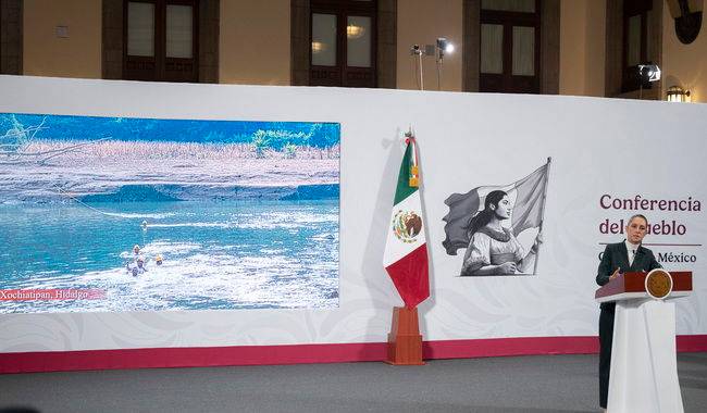 Hay 52 mil servidores públicos atendiendo a afectados por las lluvias: Presidente; visitará Veracruz, Hidalgo y Puebla