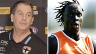 AFL trades 2025: Ross Lyon on St Kilda’s backflip of Leek Aleer, press conference, trade with GWS Giants, details, Jack Steele, Rowan Marshall, latest news