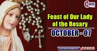 October 7: Feast of Our Lady of the Rosary