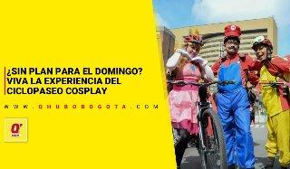 ¿Sin plan para el domingo? Viva la experiencia del Ciclopaseo Cosplay