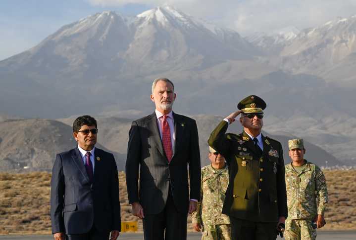 El rey de España Felipe VI llegó a Arequipa