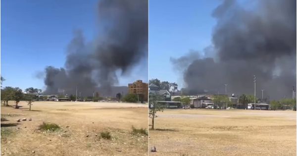 [URGENTE] Feroz incendio en barrio Morosini: varias familias en peligro