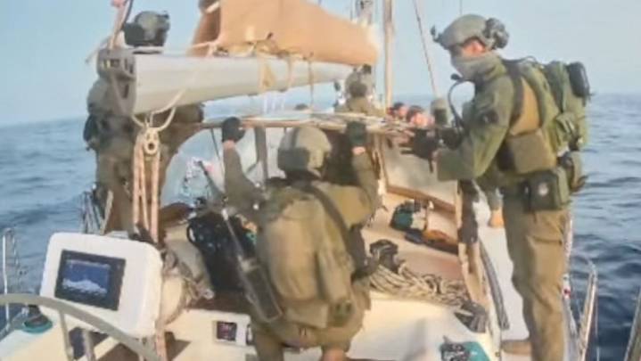 Israel intercepts most flotilla boats but single boat stops nears Gaza
