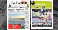 La portada de La Región de este martes, 28 de octubre