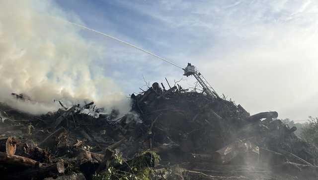 Mulch fire smoke prompts temporary relocation of UNC Health Pardee services
