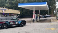 A man was found shot at a Cleveland Avenue gas station, but it ultimately led to his arrest